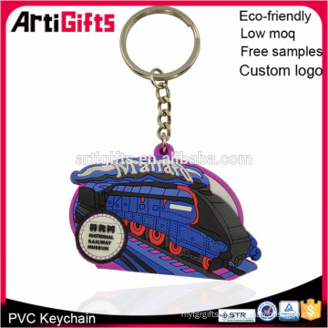 Wholesale cheap pvc custom rubber keychain